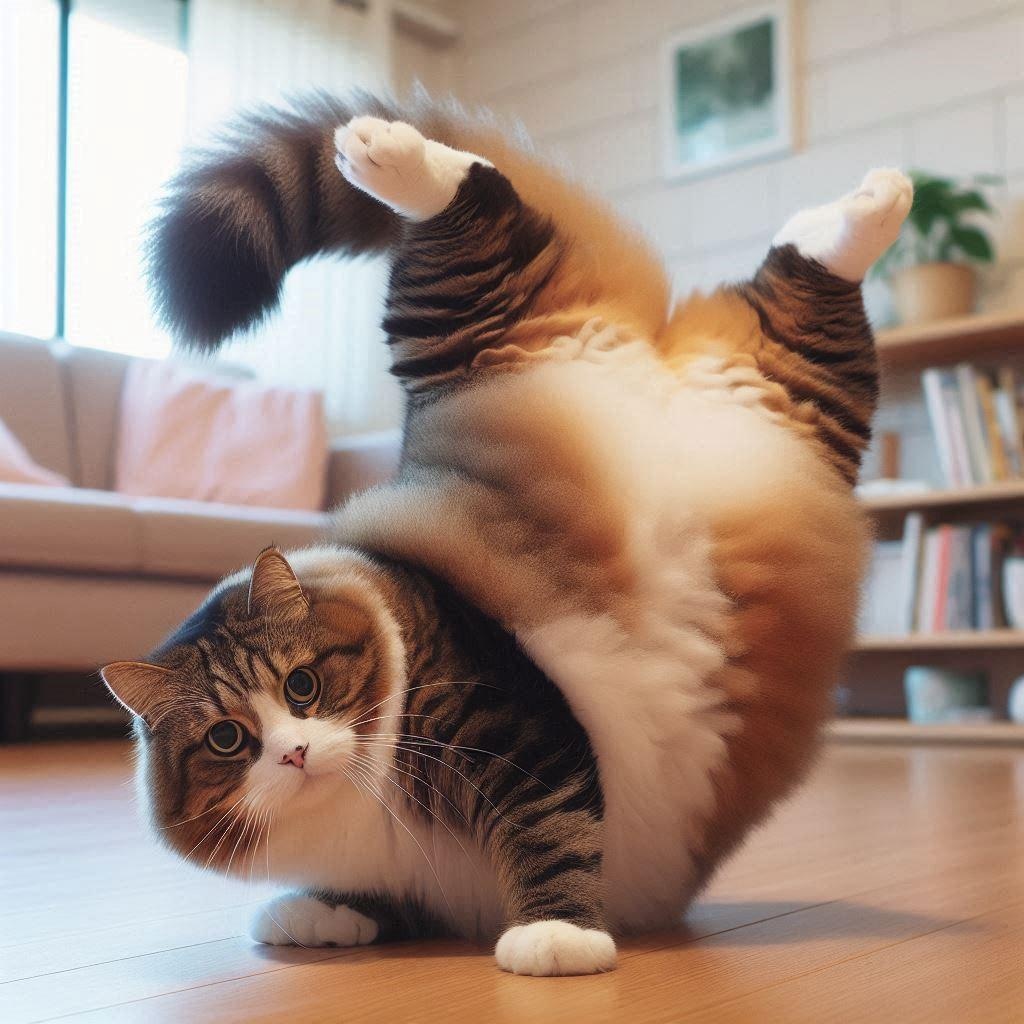 ねこまんま食べて、まんまと太った！