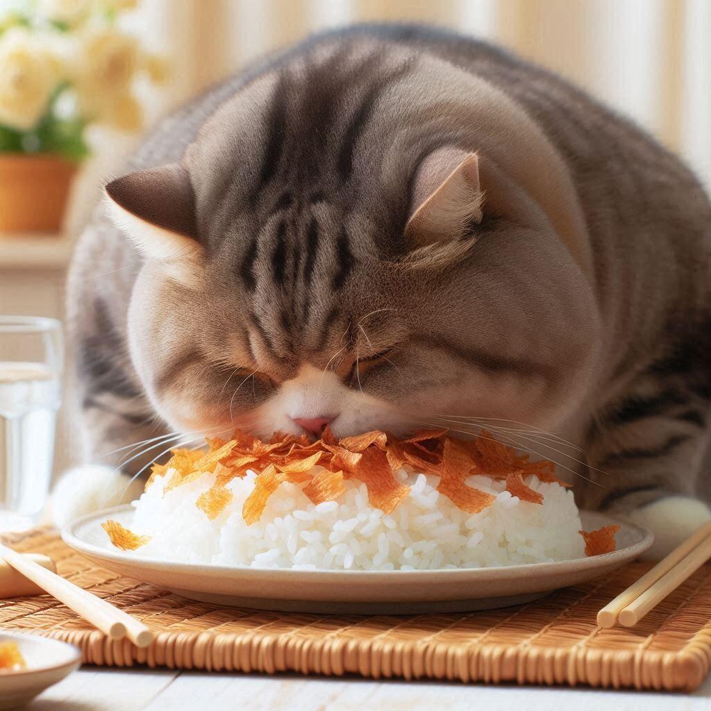 ねこまんま食べて、まんまと太った！