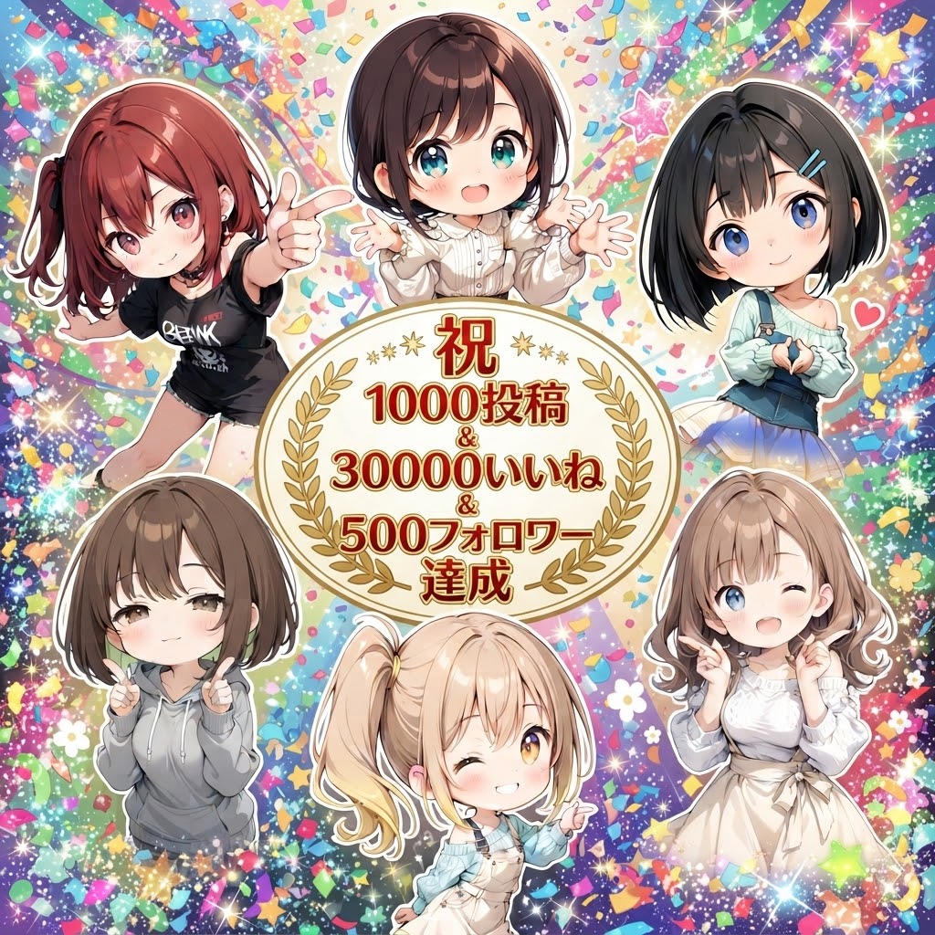 ㊗️1000投稿&30000いいね&500フォロワー | の人気AIイラスト・グラビア