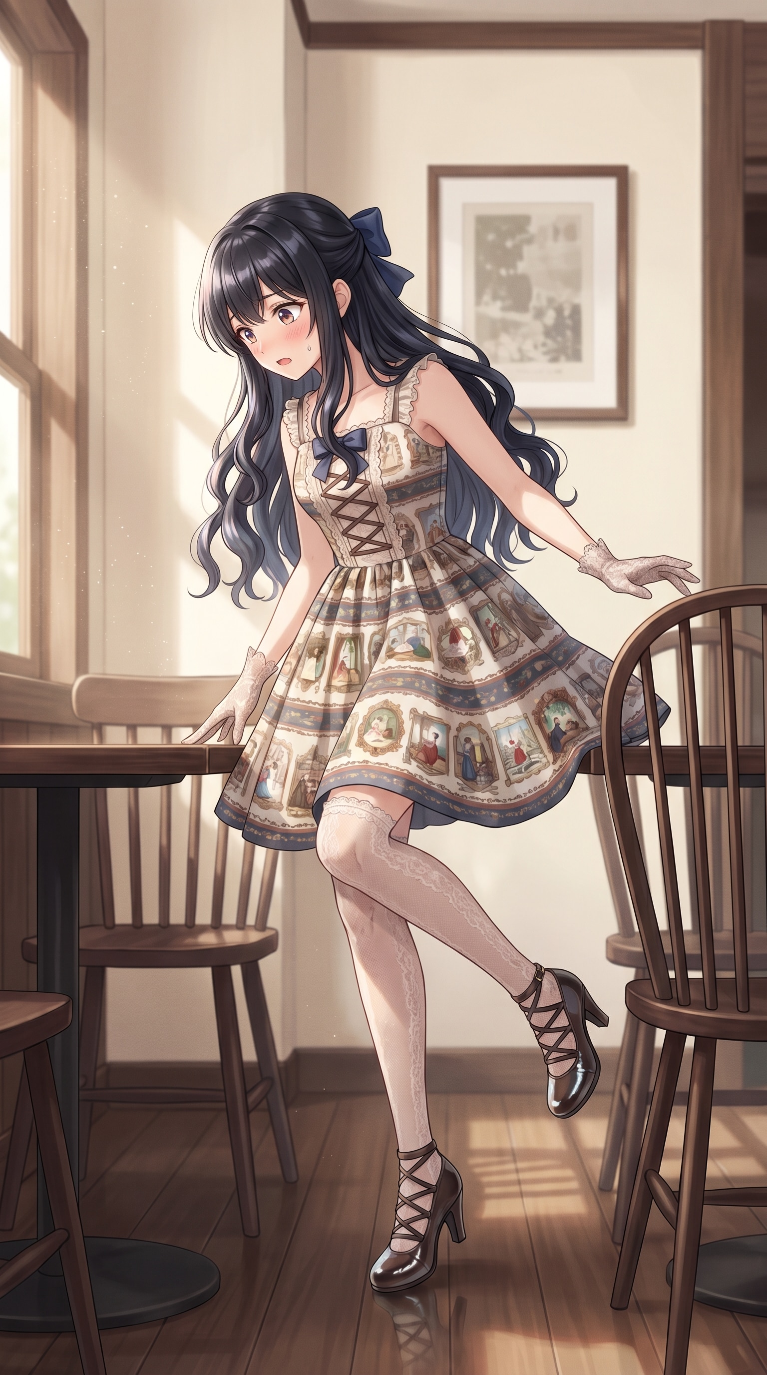 蒼紐揺蕩う午后 | の人気AIイラスト・グラビア