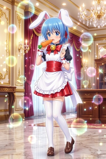 ハヤテのごとく　綾崎ハヤテ女装　うさ耳メイド服