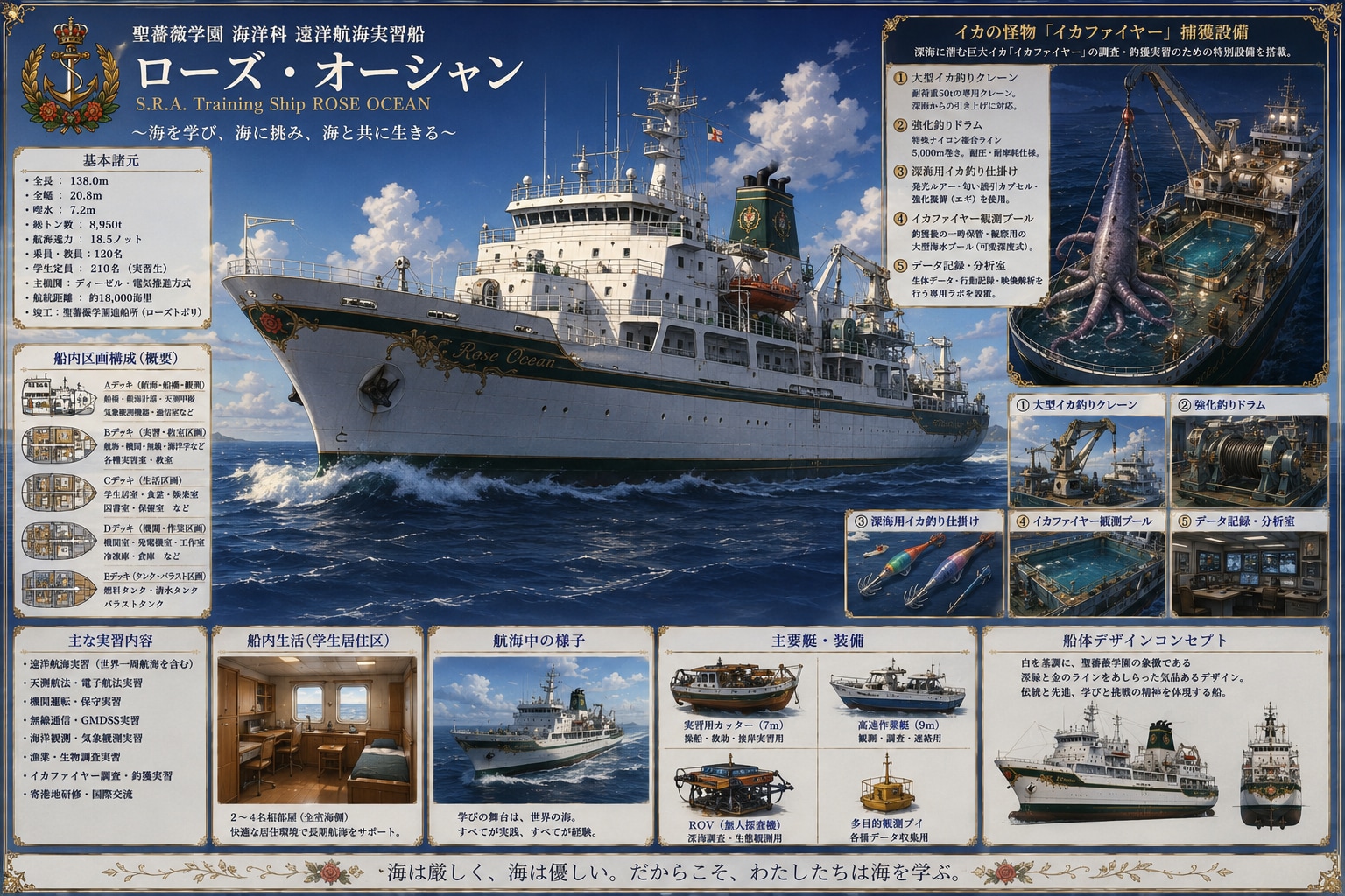 聖薔薇学園海洋科遠洋航海実習船ローズ・オーシャン