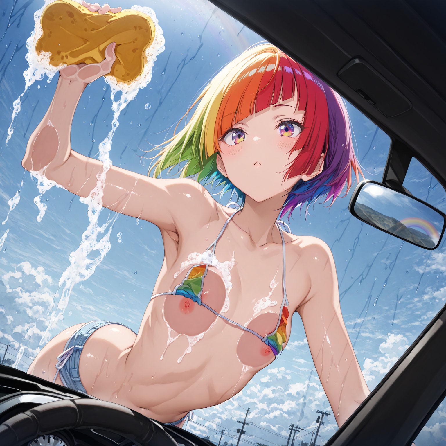 洗車中２