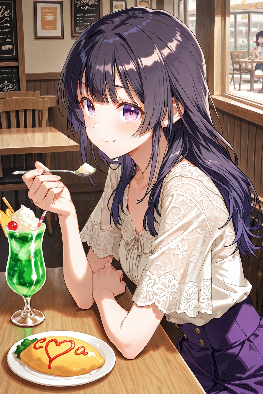 クリームソーダとオムライス | の人気AIイラスト・グラビア