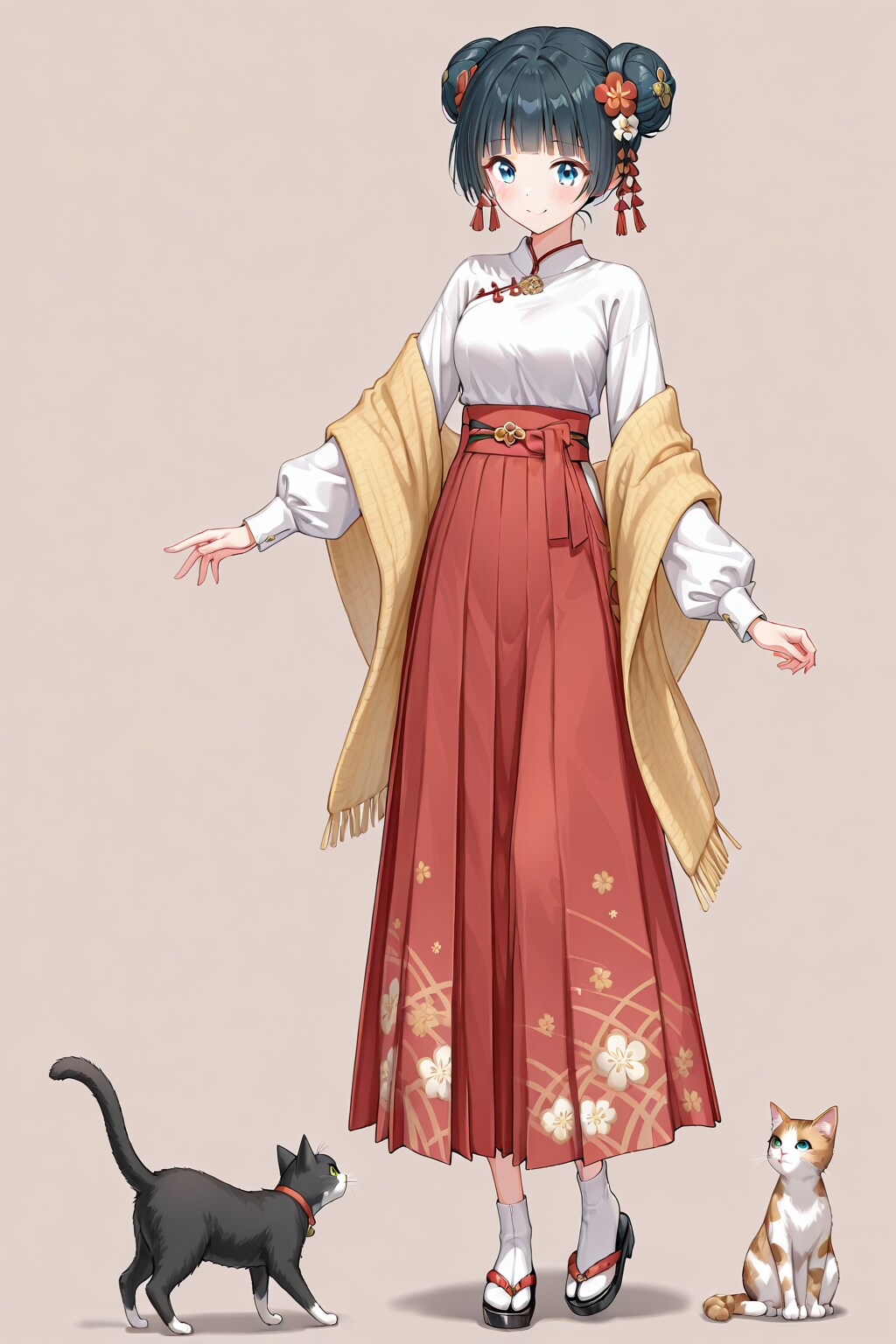 プロンプトに中華要素ないのになんか変なの出してくる😅