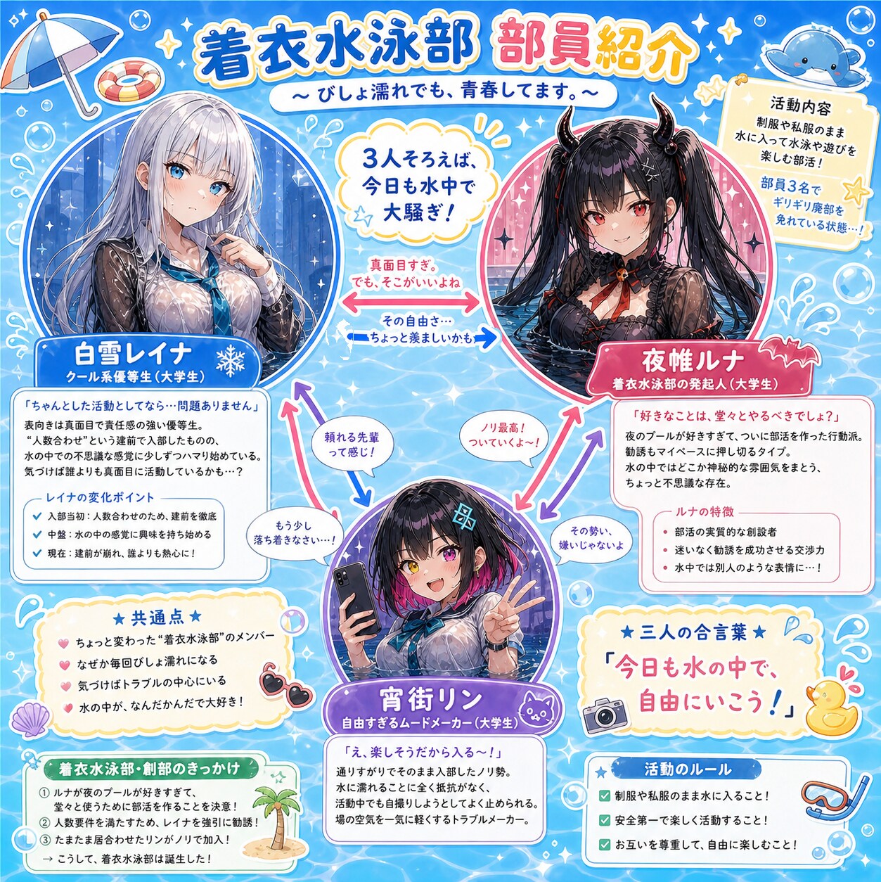 着衣水泳部　活動開始！