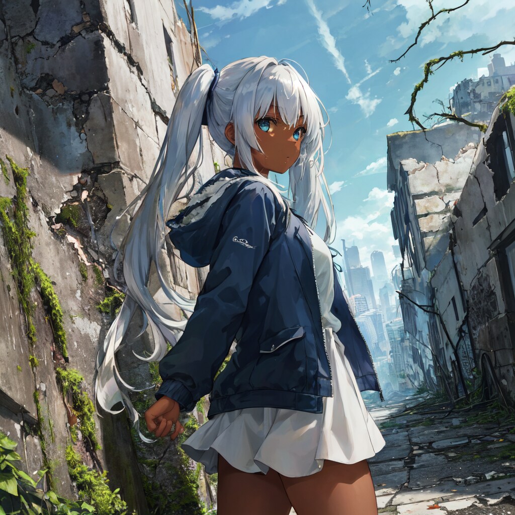 廃墟で出会った少女
