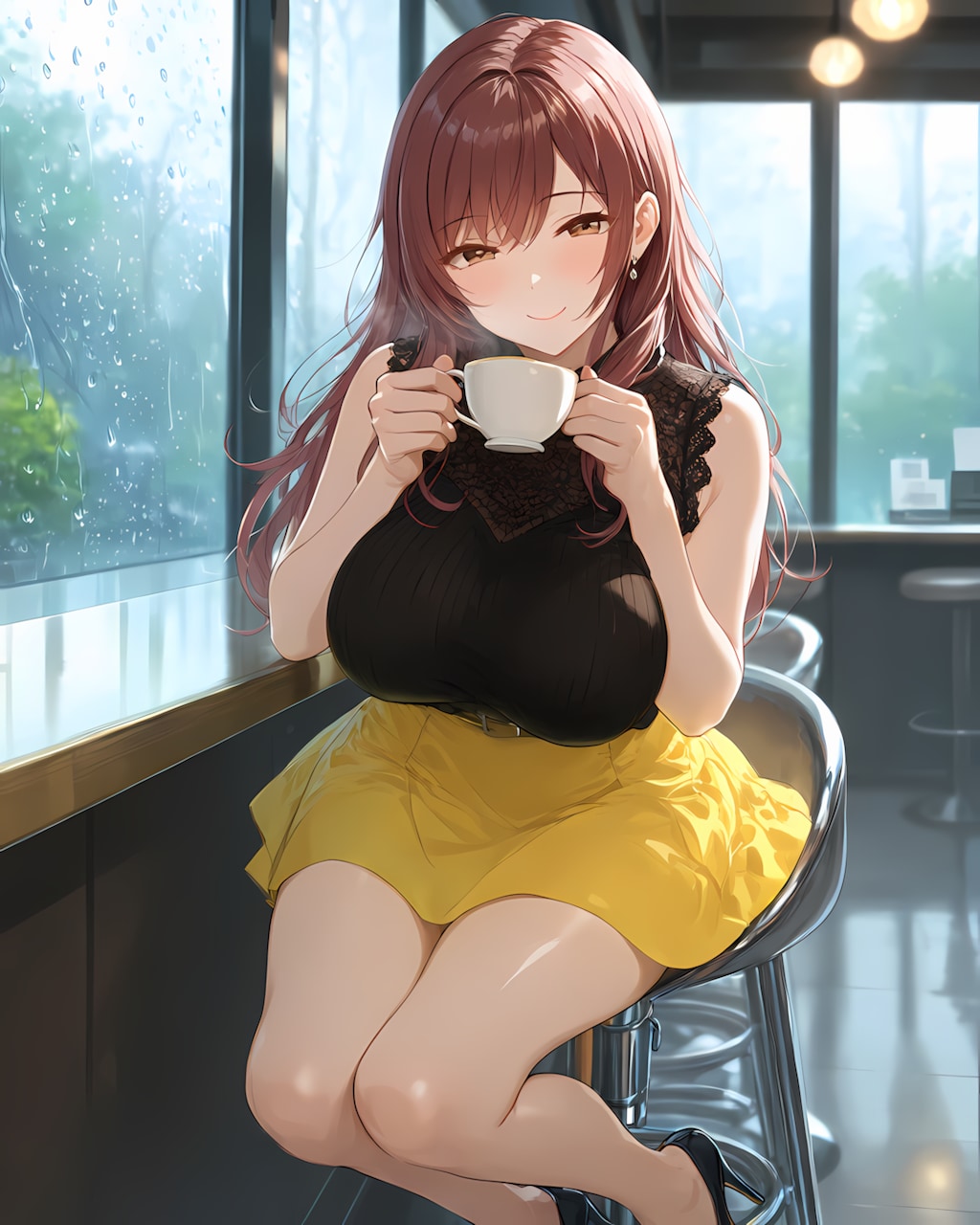 ☕アートカフェで雨音を聞きながら一息✨
