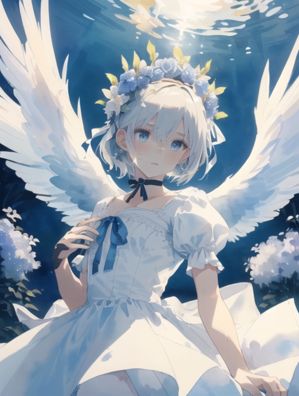 白いブラウスの天使の子