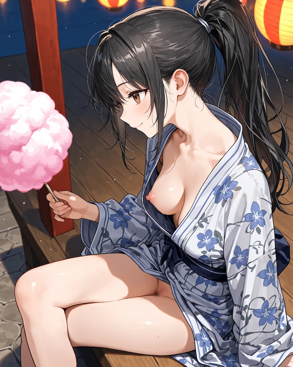 浴衣はノーパン、ノーブラよな