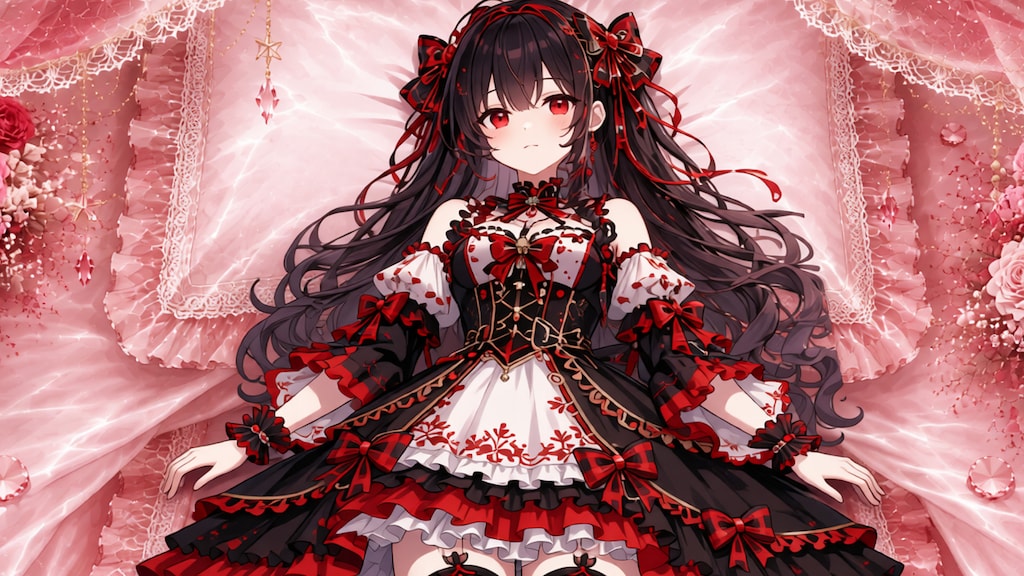 茶髪少女とドレス　その4