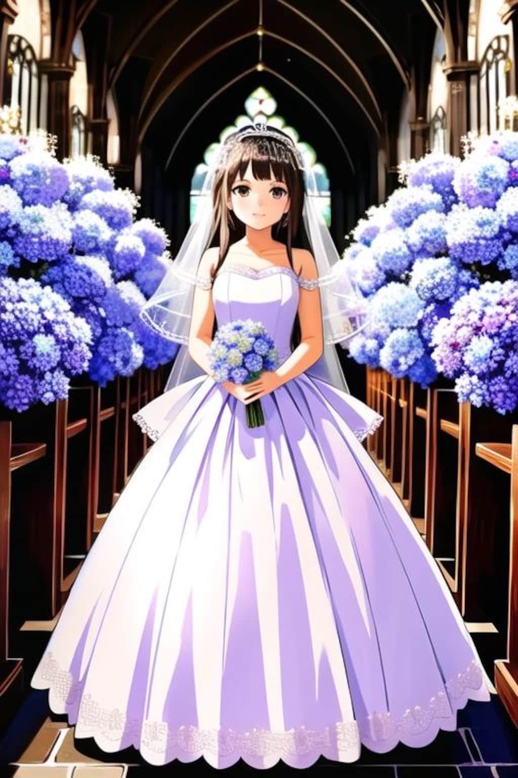 花嫁（紫陽花）