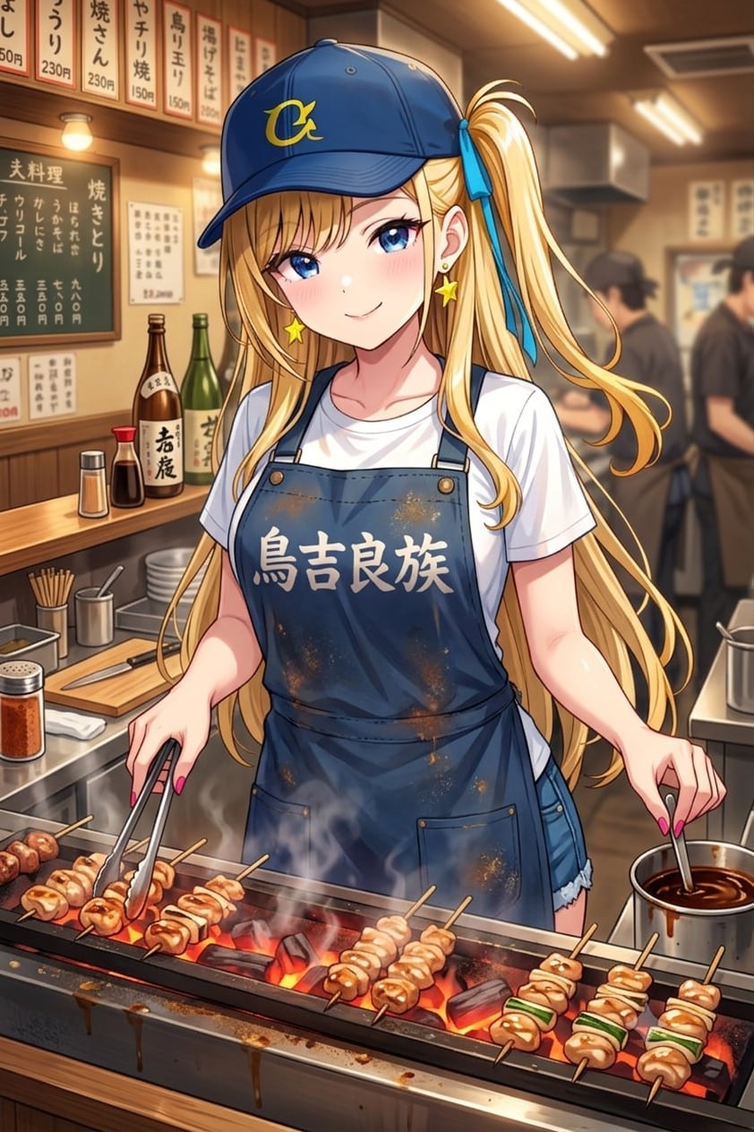 焼き鳥屋でバイトするナミちゃん