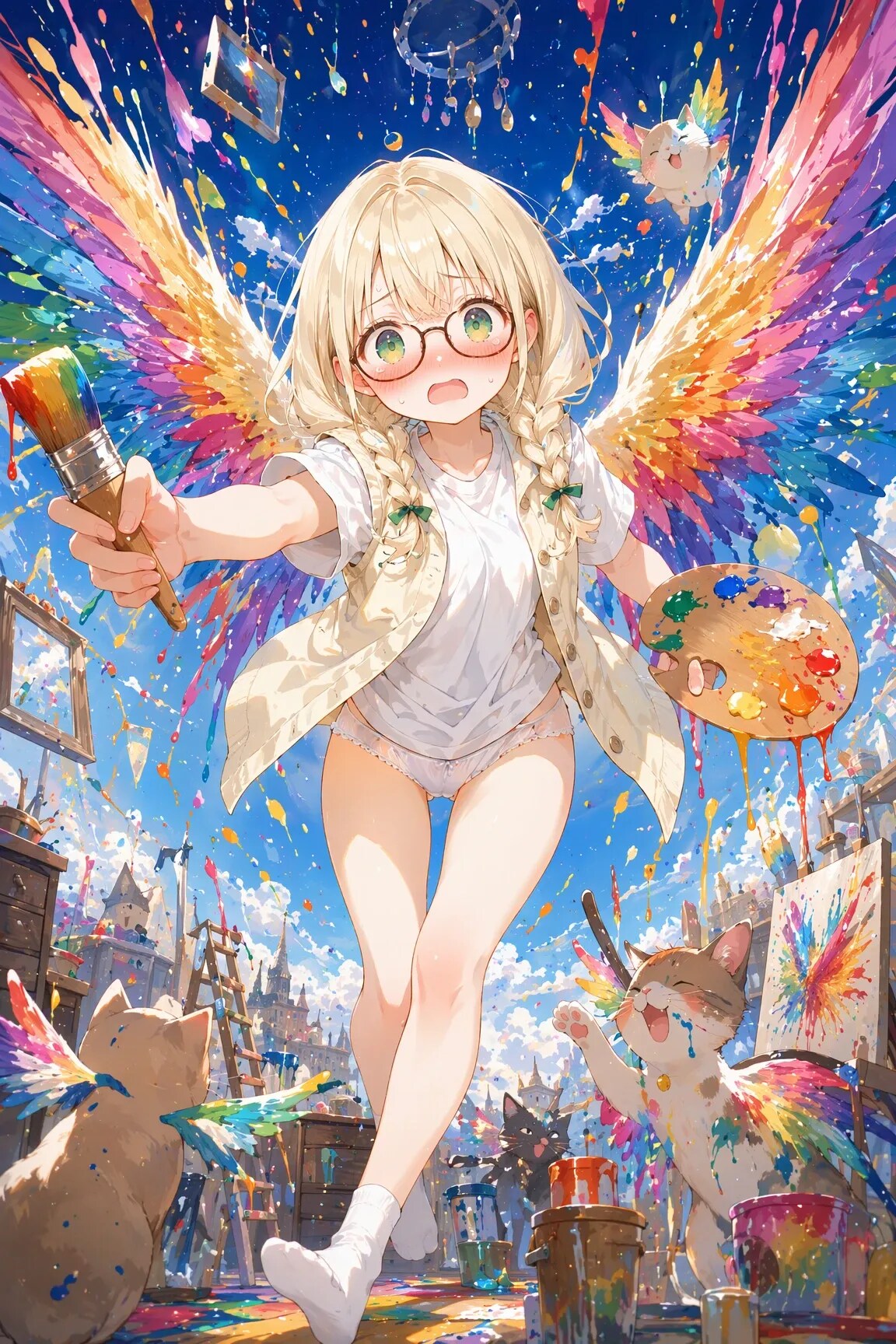 カラフルな翼
