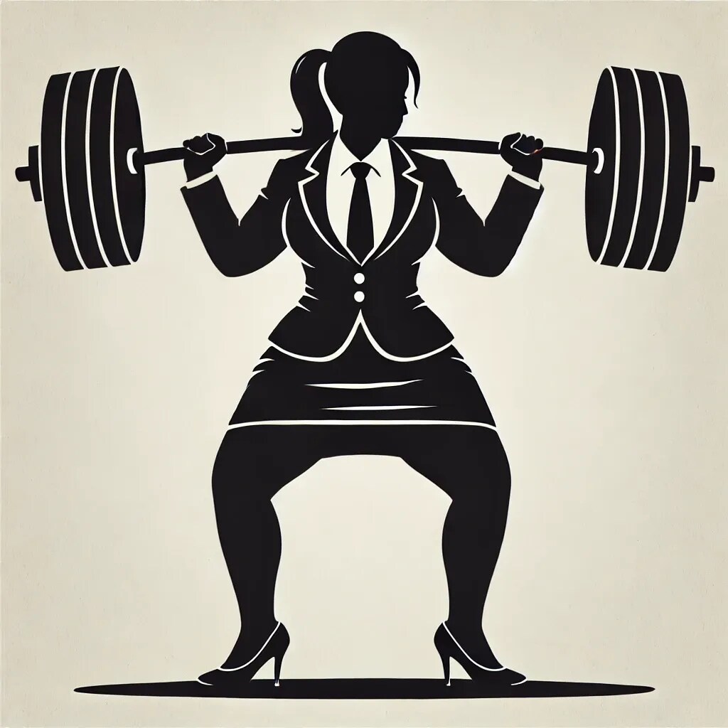 パワポ素材：ダイエットはじめたら予想外に筋トレにハマったOL | の人気AIイラスト・グラビア