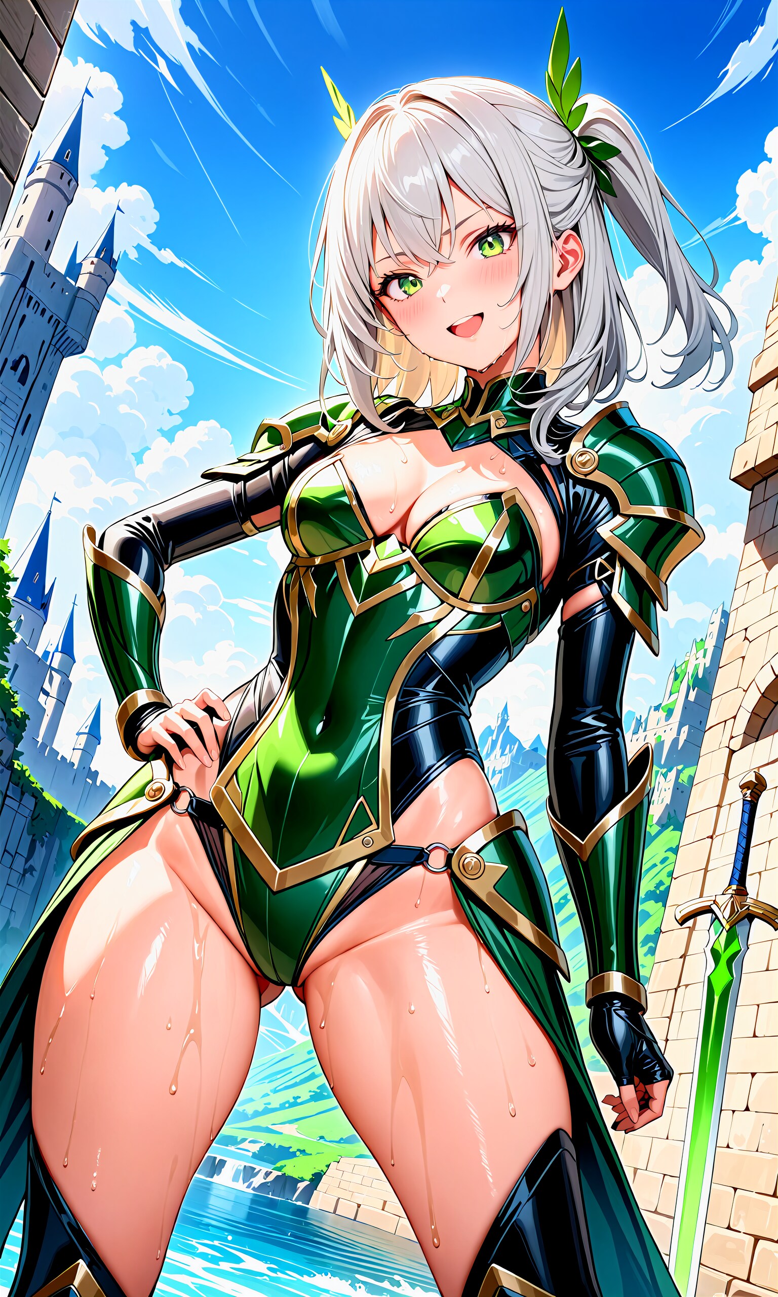 勇敢なるエメラルドの戦乙女 | の人気AIイラスト・グラビア