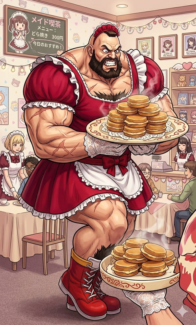 【ストファイ】メイド喫茶レッドサイクロン | の人気AIイラスト・グラビア