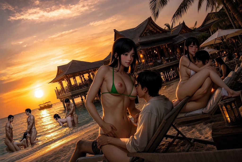 リゾート交尾（夕）