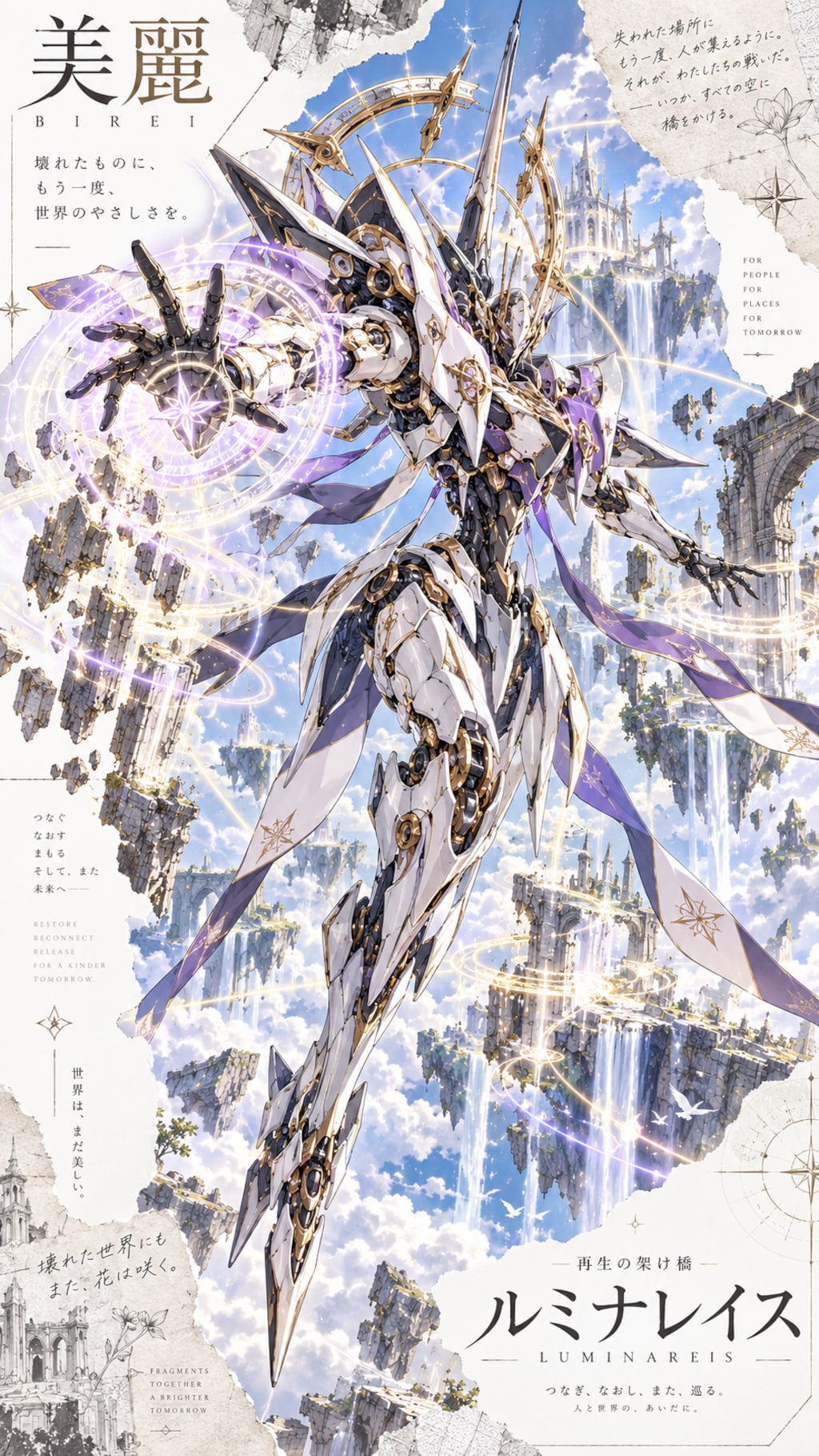 Luminareis — Guardian of the Skyborne Ruins  For people. For places. For tomorrow.  Above a world of