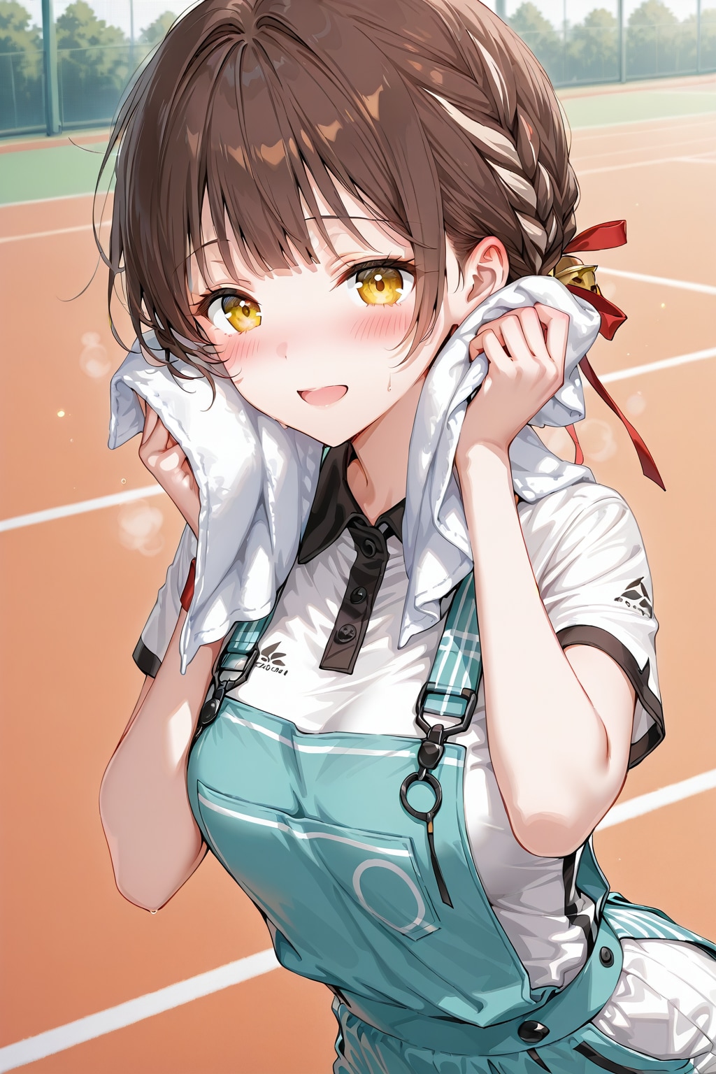 濡れた三つ編み