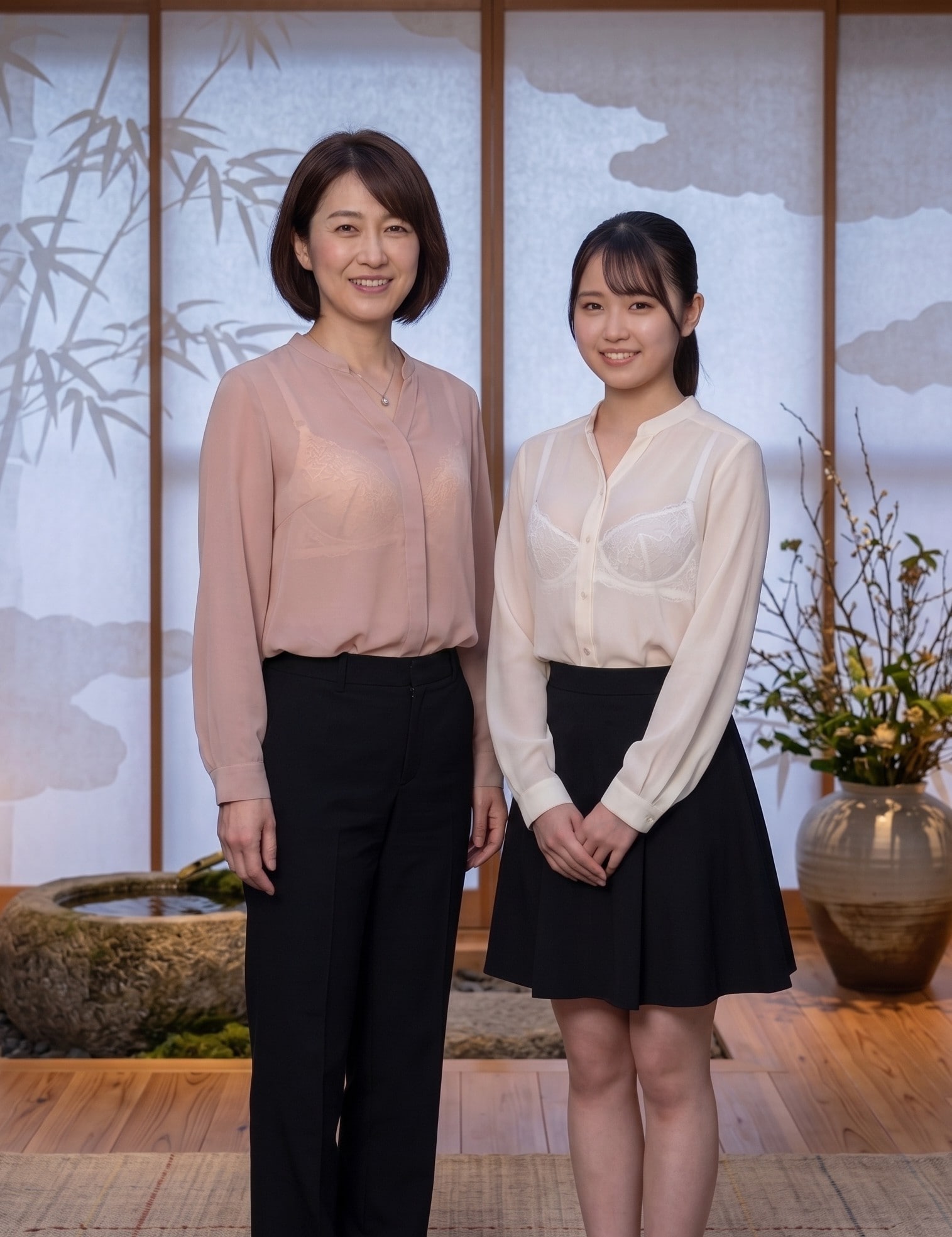 母娘の記念写真