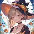 花と魔女とハロウィン 2枚目