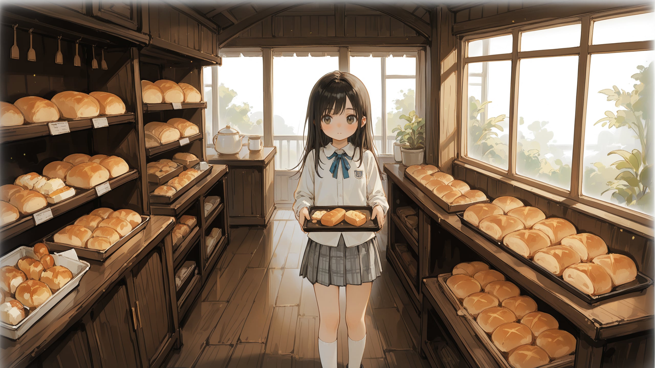 丘の上のパン屋さん | chichi-pui（ちちぷい）AIイラスト専用の投稿＆生成サイト