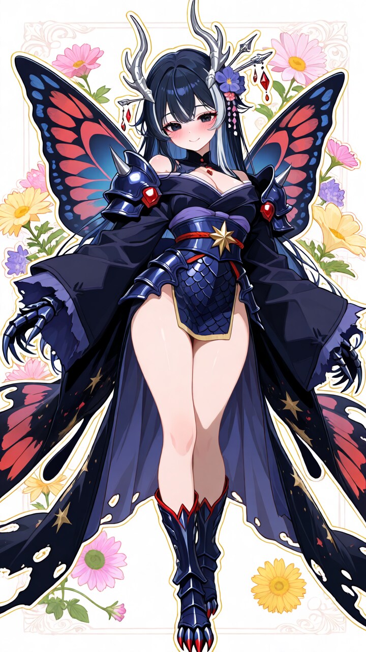 Naomi - the butterfly girl Sasakia charonda