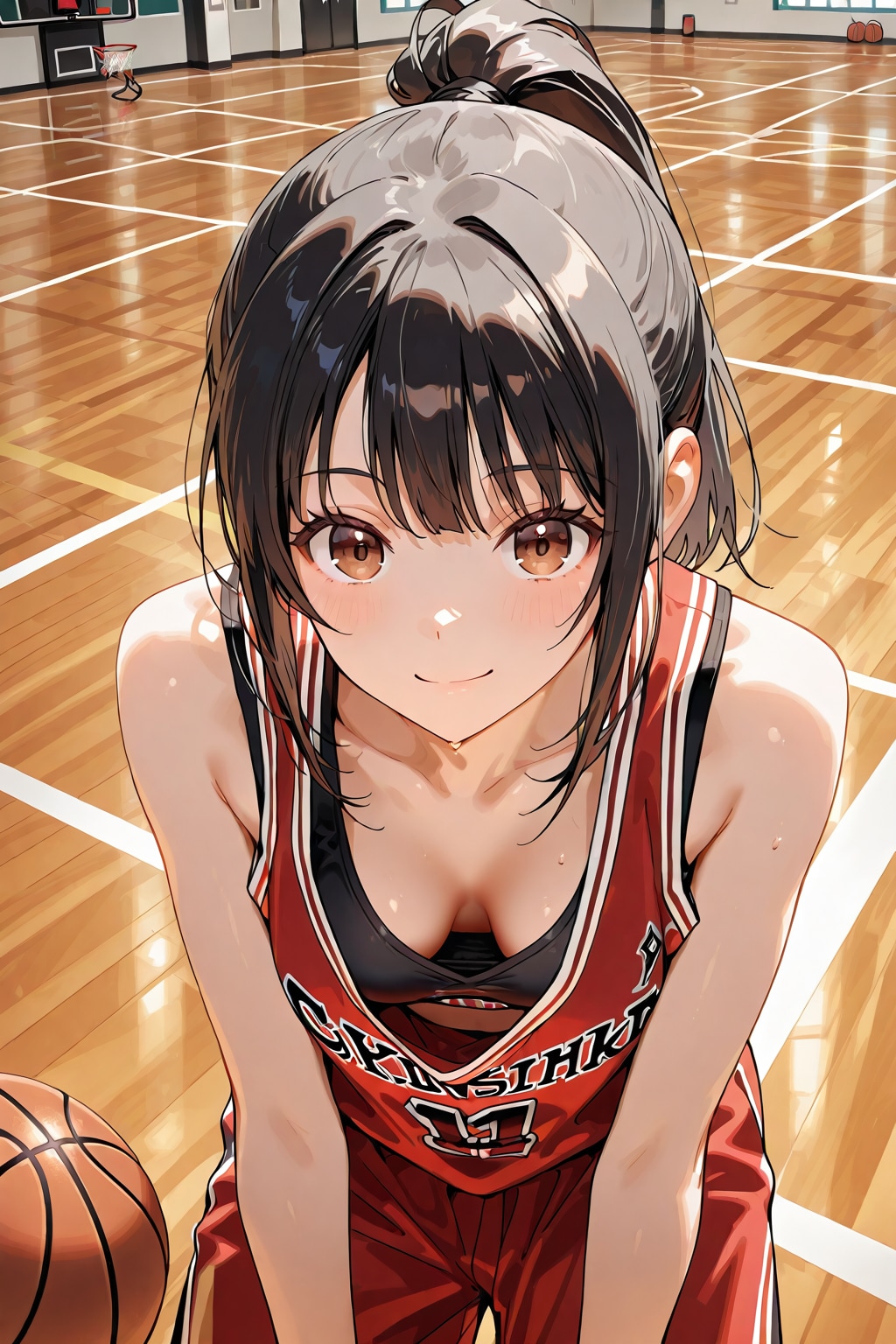 胸チラ010