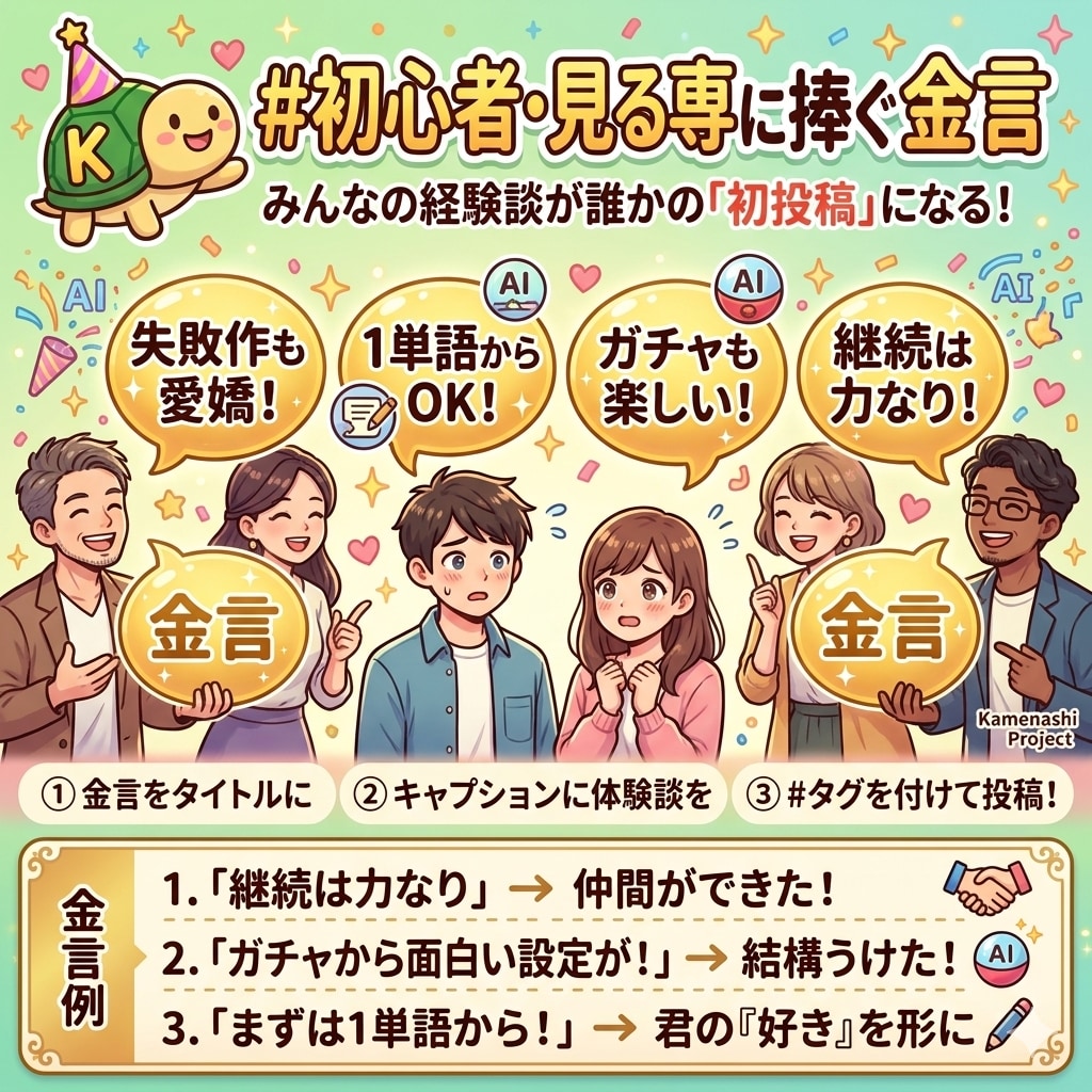 キャプション必読　#初心者・見る専に捧ぐ金言