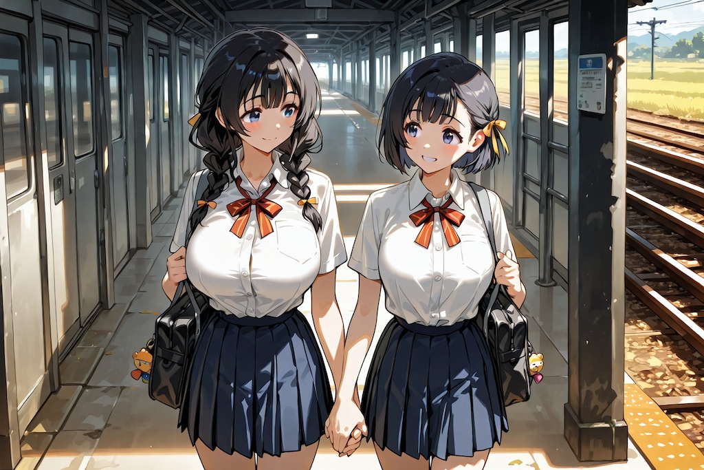 うちの子自己紹介　二代目優美香（自称）と沙帆（スナオ）ちゃん。