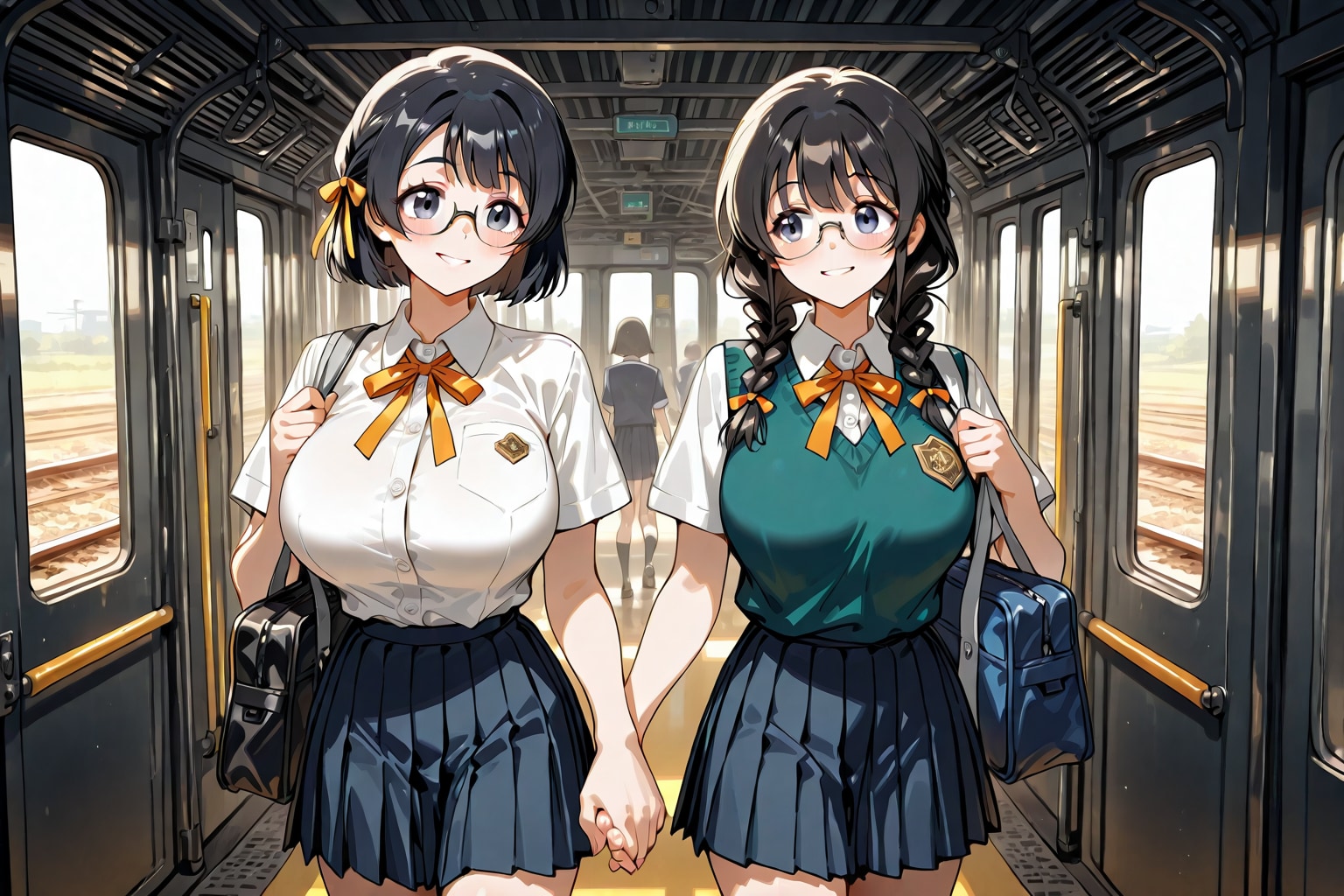 うちの子自己紹介　二代目優美香（自称）と沙帆（スナオ）ちゃん。 | の人気AIイラスト・グラビア