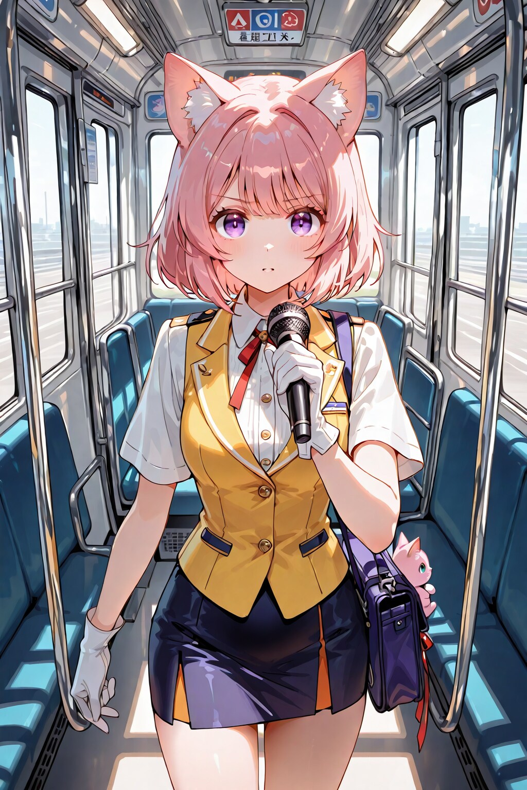 猫耳バスガイド