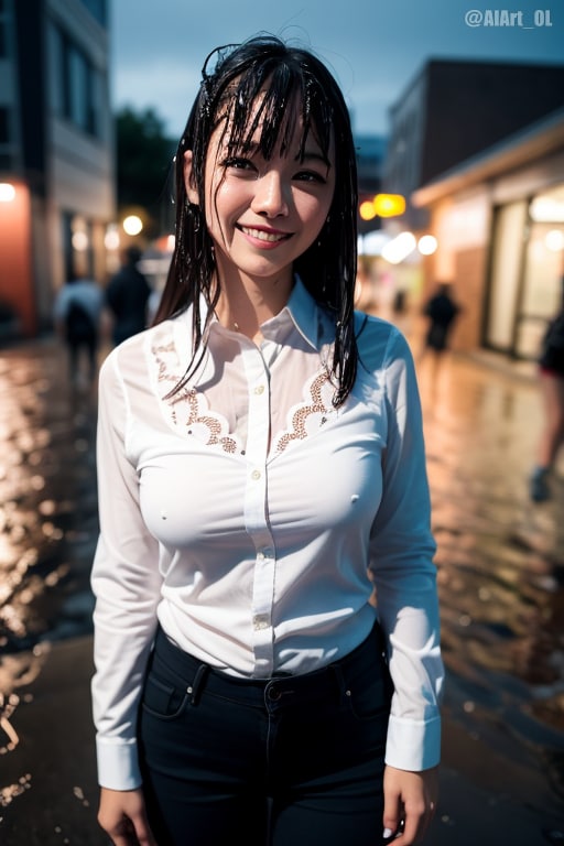 雨だと喜ぶOLさん