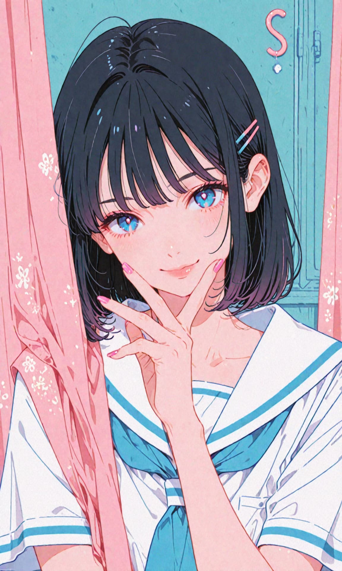 髪を切った彼女♡　① | の人気AIイラスト・グラビア