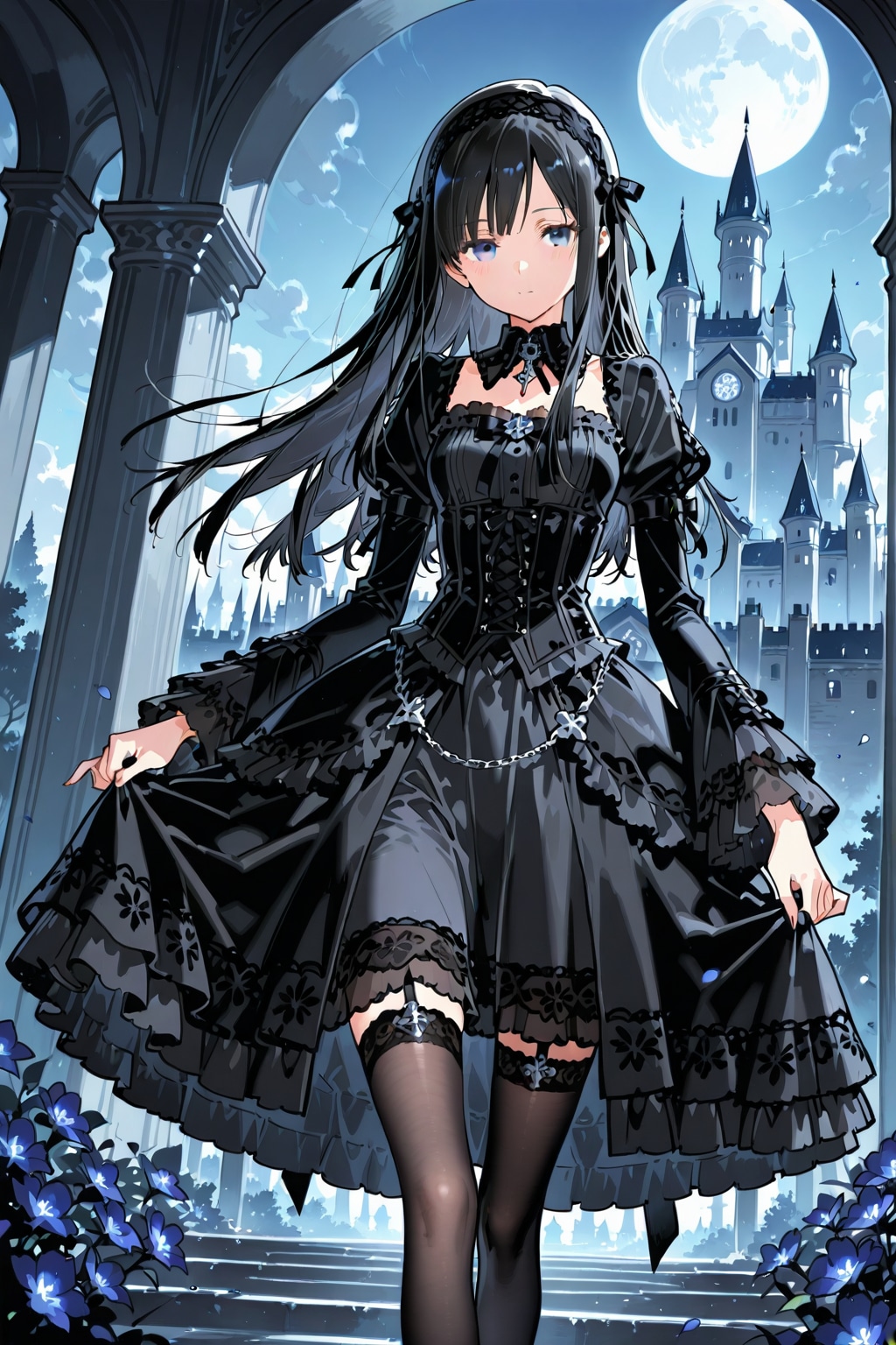 ゴシックドレスとお姫様