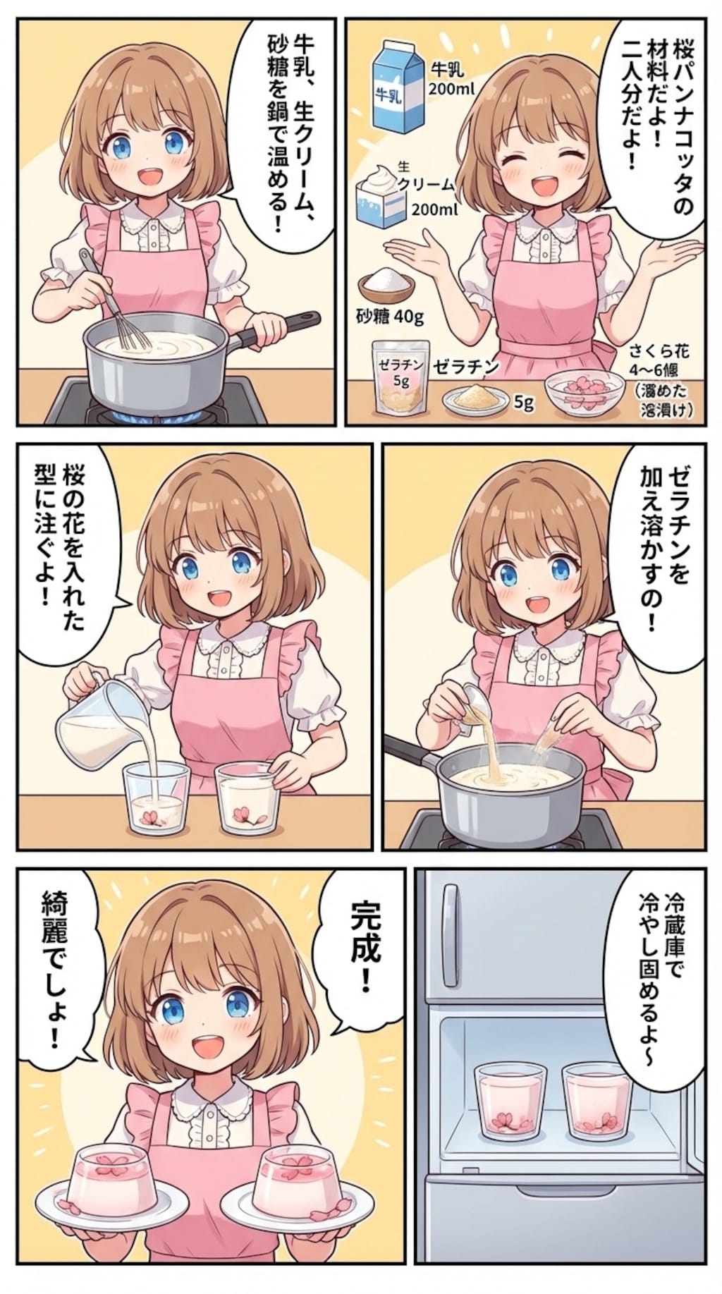 桜パンナコッタ