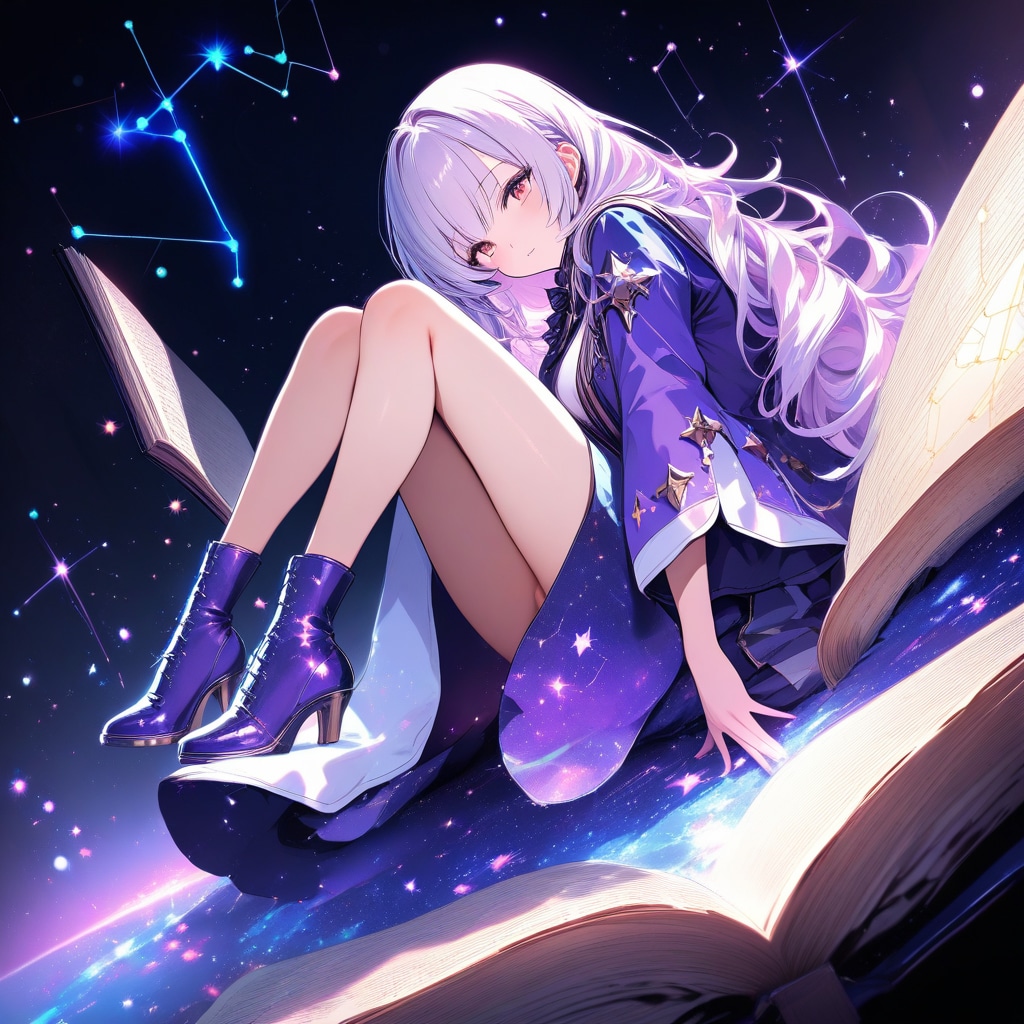 星屑を紡ぐ夜の図書室