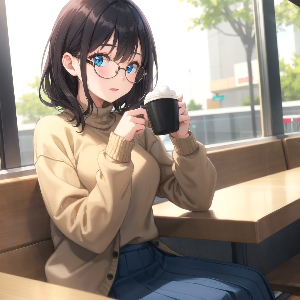 ウィンナ・コーヒーを飲む