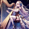 ハープを奏でる美女 7枚目