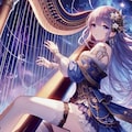 ハープを奏でる美女 9枚目