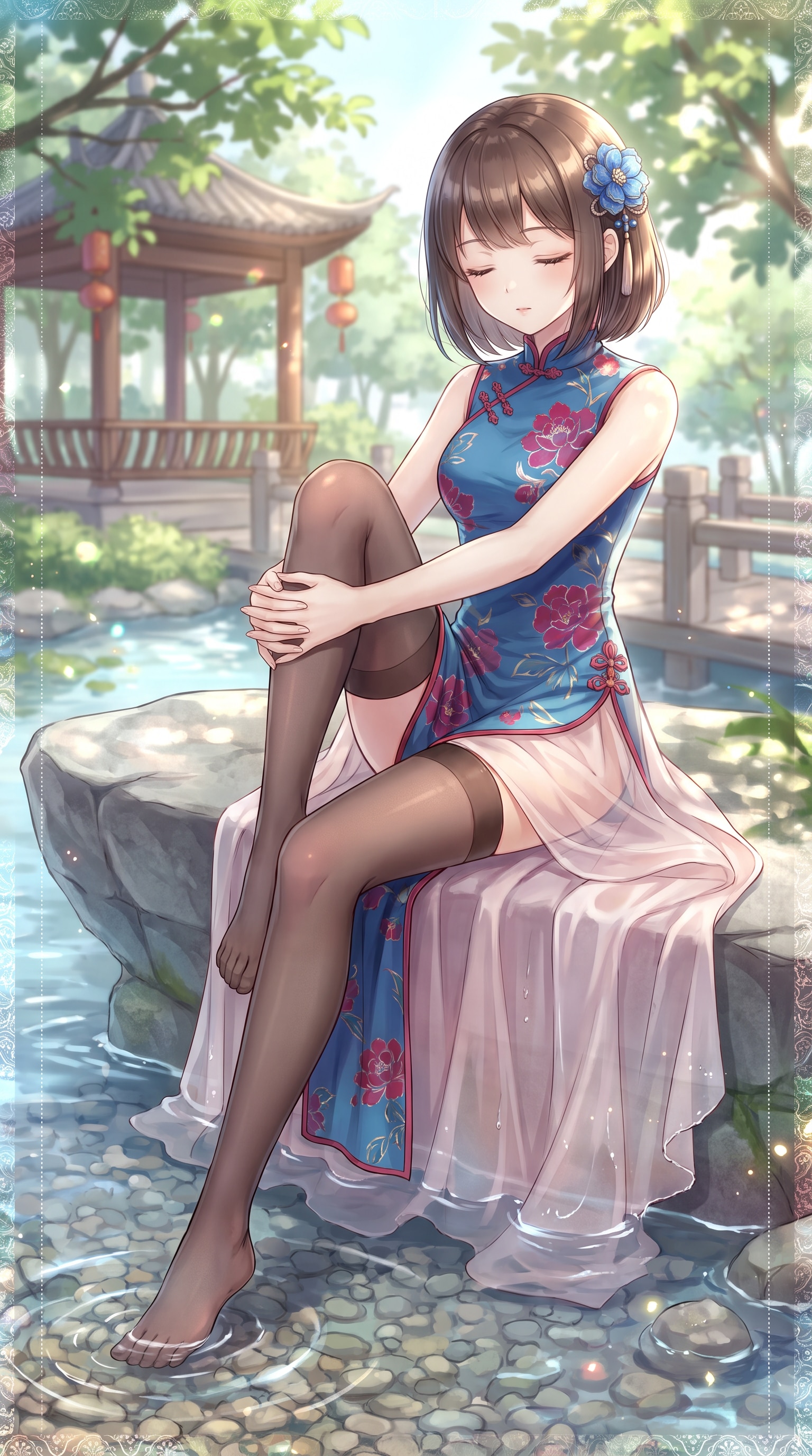 水辺花影の少女 | の人気AIイラスト・グラビア