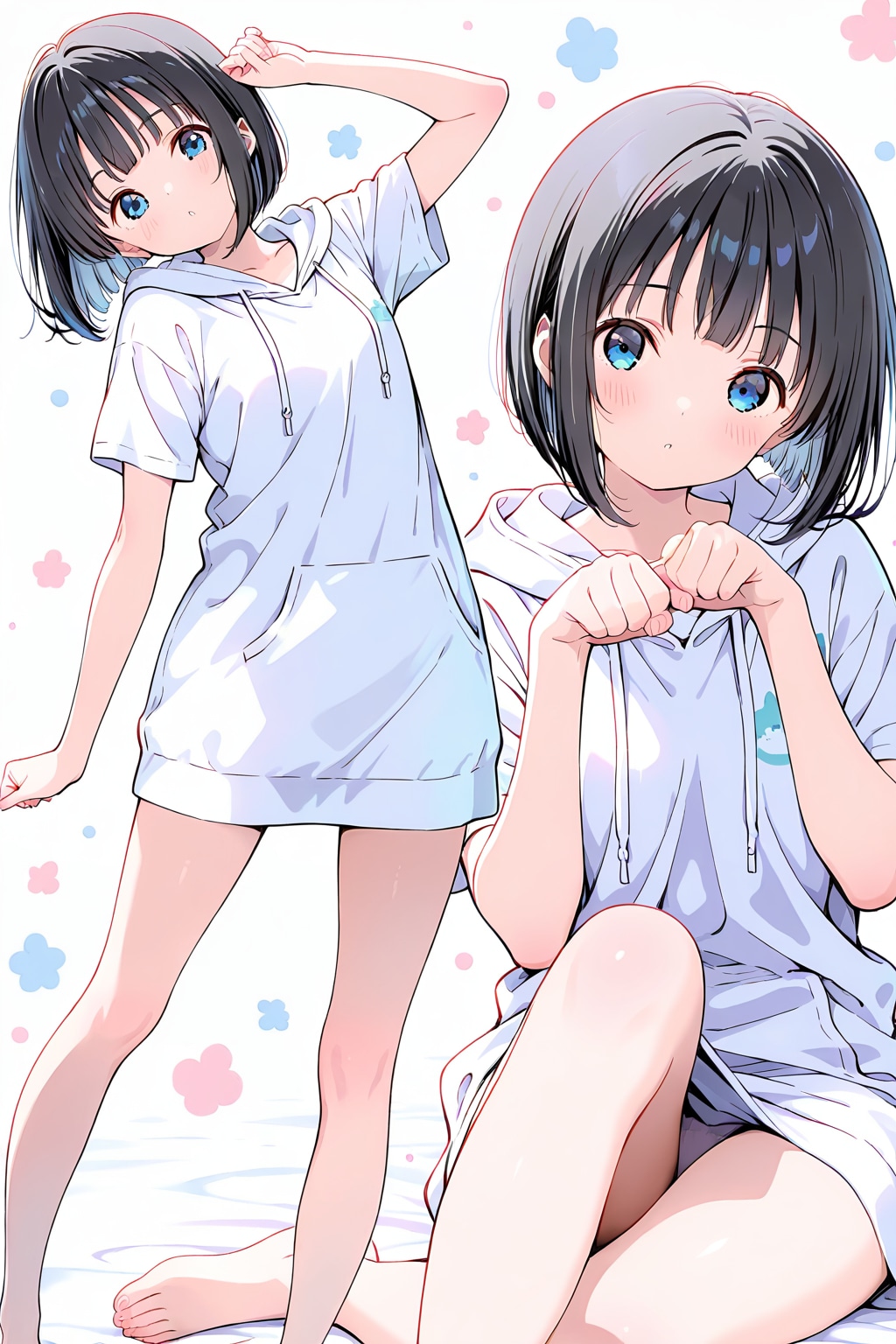 萌えポーズ(HARPY)(水彩タッチ)(R-15)