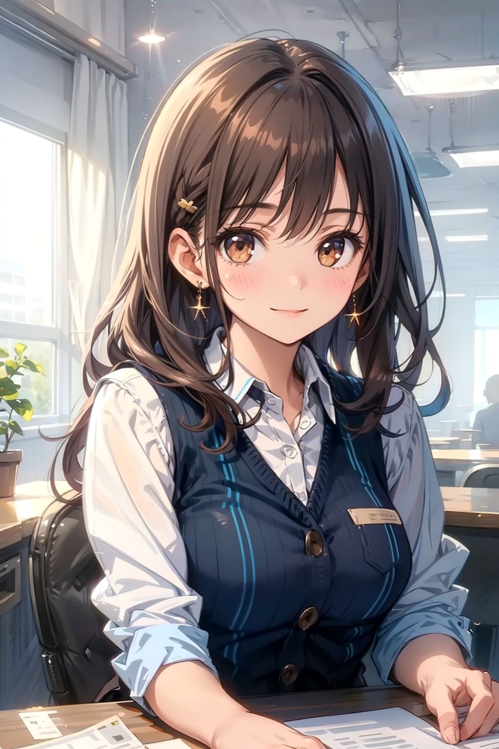 みつめるOLさん | の人気AIイラスト・グラビア