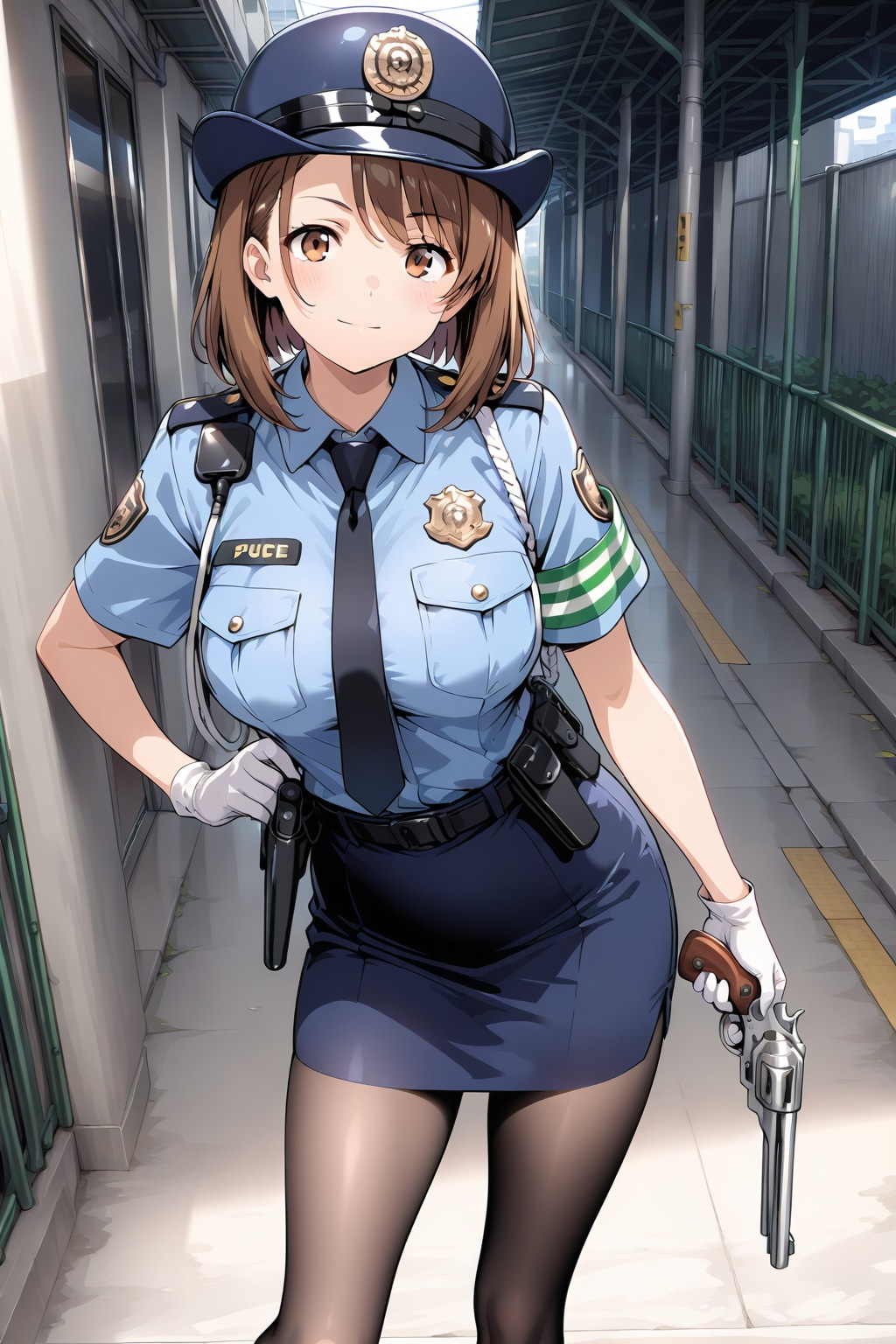 美少女婦人警官