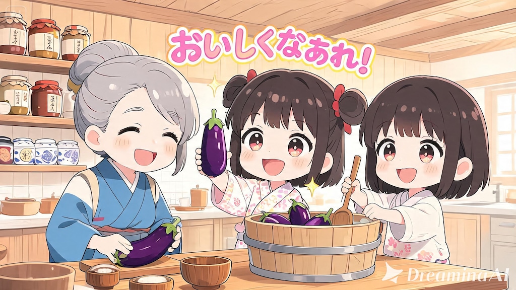 旬の水ナスで浅漬作り体験！１