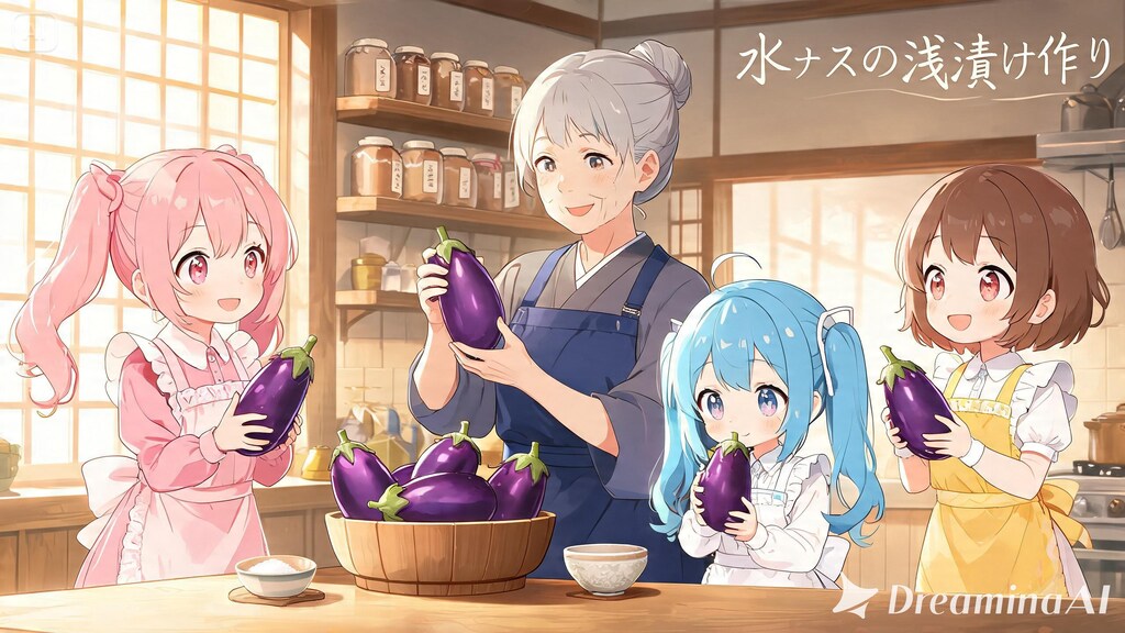 旬の水ナスで浅漬作り体験！１