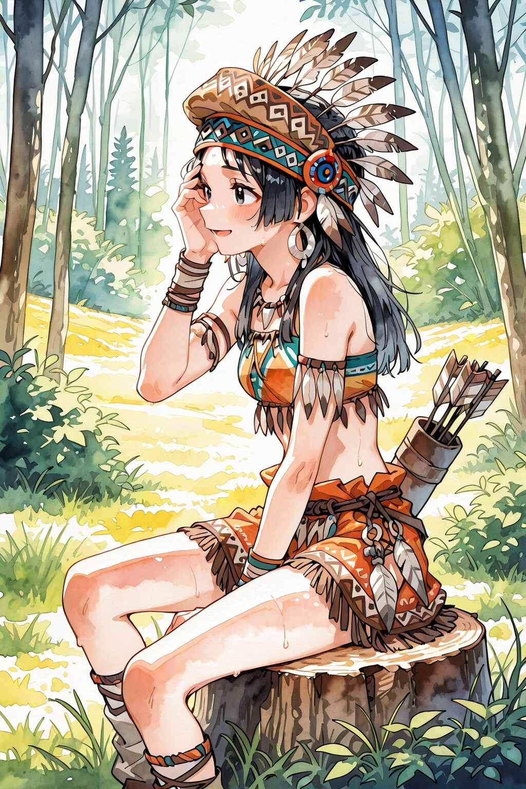 大草原の空の下１３８ | の人気AIイラスト・グラビア