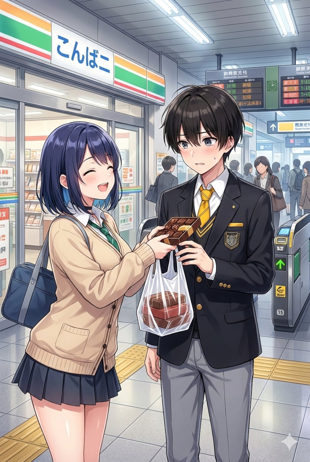 登校時に最初に貰ったチョコ