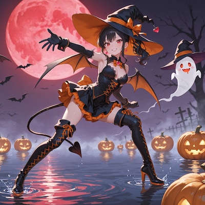 2025ハロウィンの少女